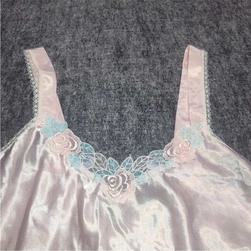 Vtg Silky Teddie Ruffles & Lace Lingerie Lily of France Sleepwear Sz Small USA - Picture 2 of 9